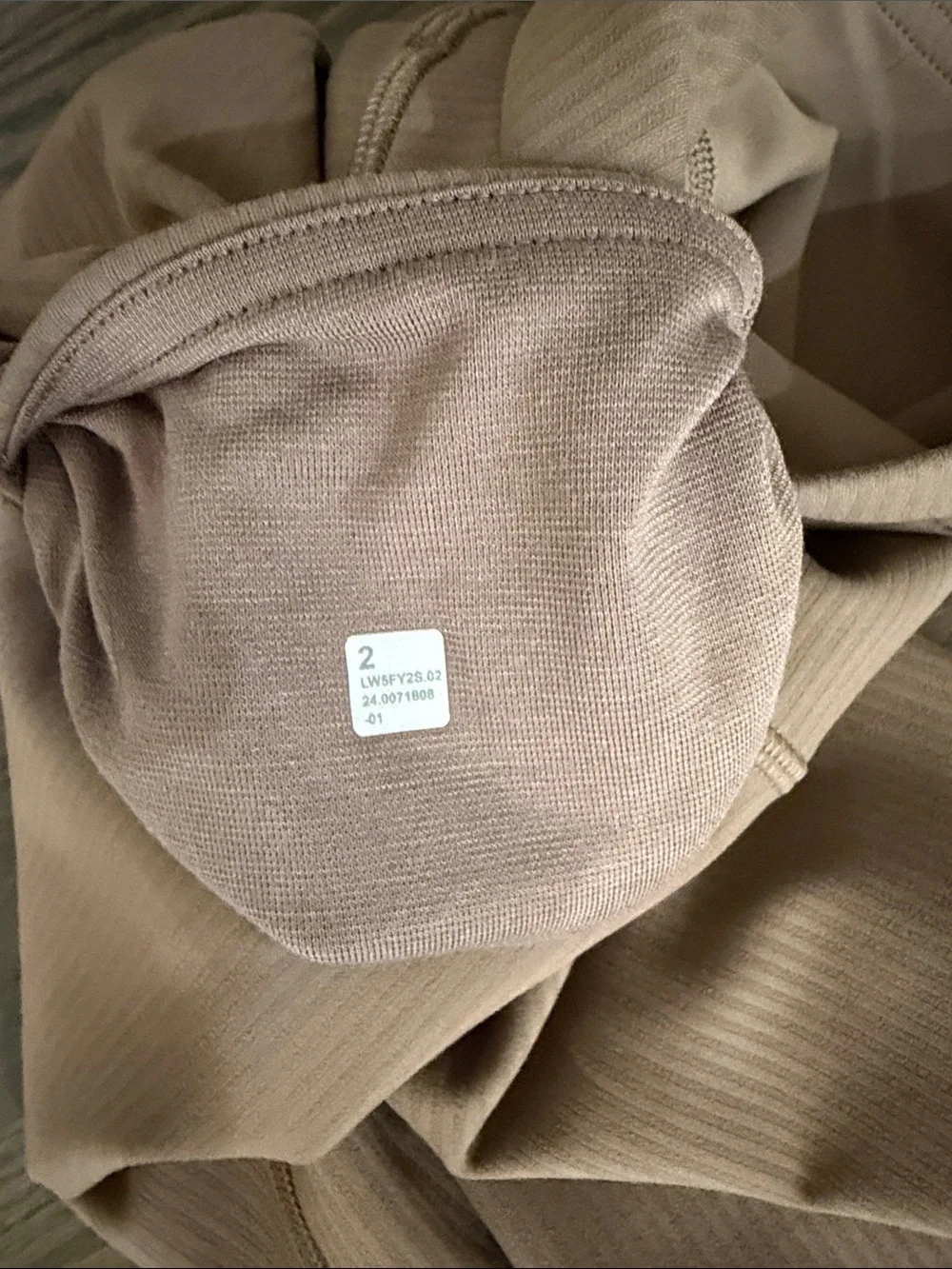 lululemon athletica Kids Ribbed High-Waist Leggings in Taupe